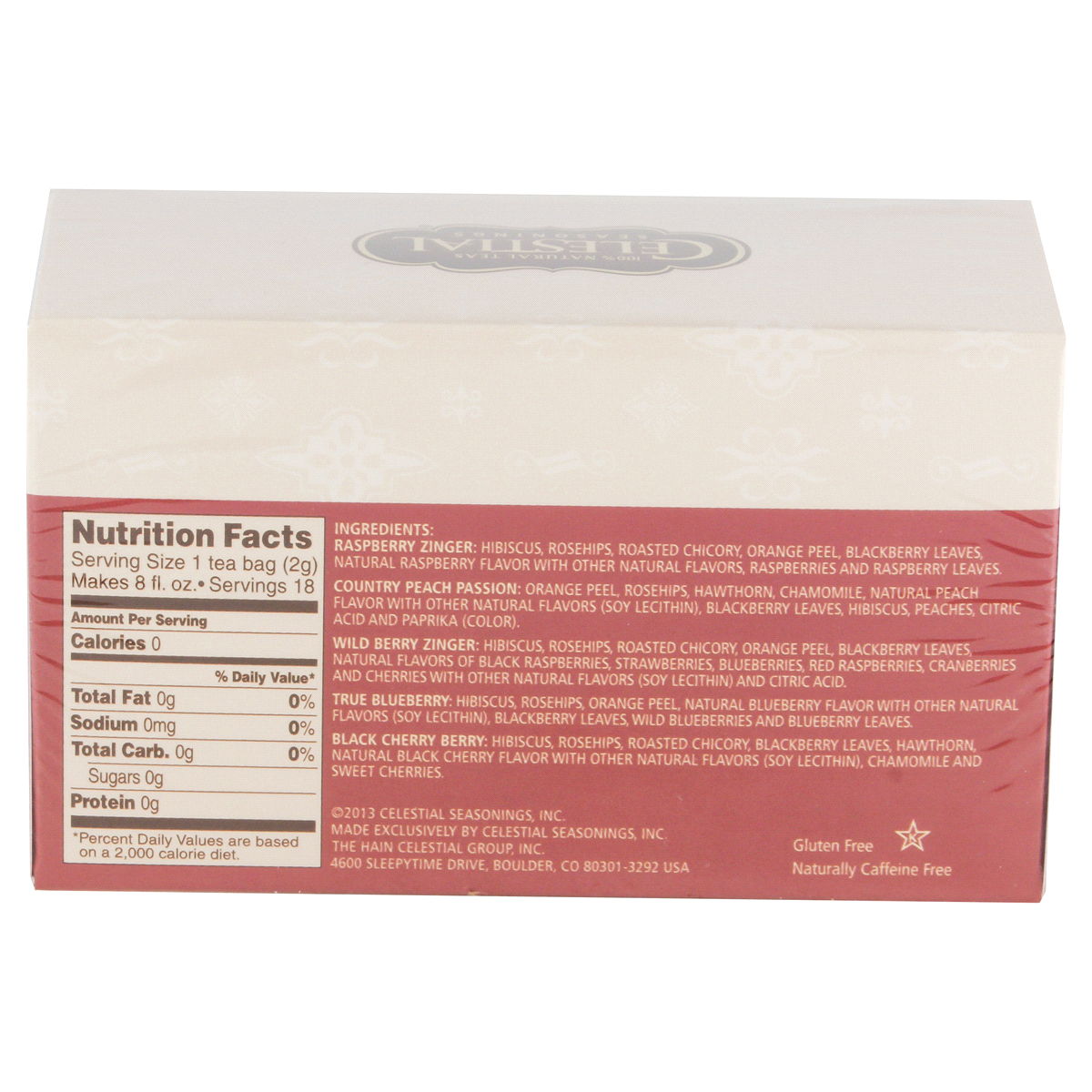 slide 3 of 6, Celestial Seasonings Fruit Tea Sampler Herbal Tea - 18 ct, 18 ct