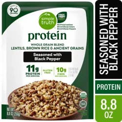 Simple Truth® Protein Black Pepper Lentils Brown Rice and Ancient Grains Whole Grain Blend