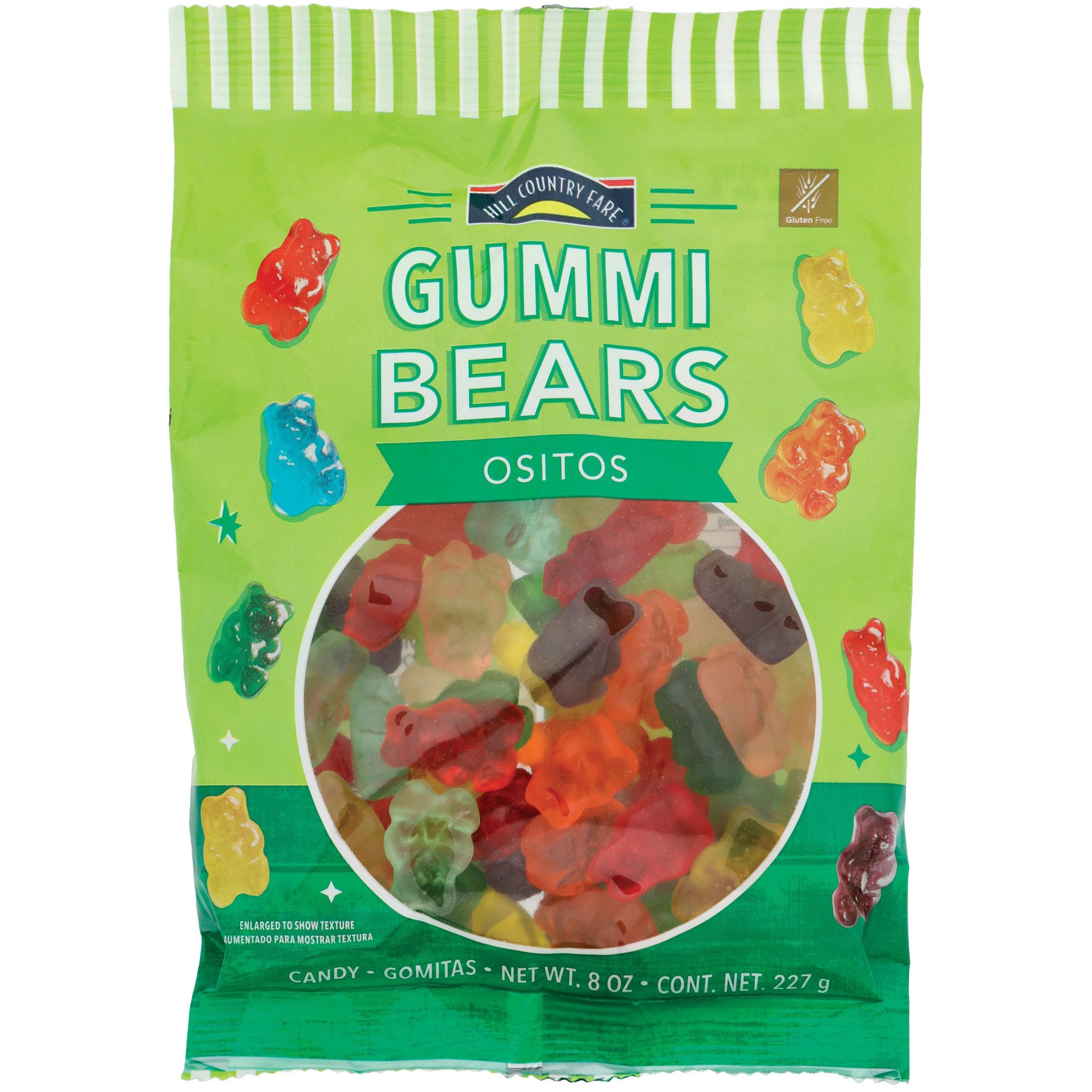 slide 1 of 1, Hill Country Fare Gummi Bears, 8 oz