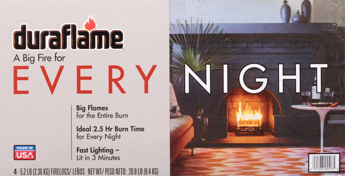 slide 5 of 9, Duraflame Every Night Fire Logs, 4 ct