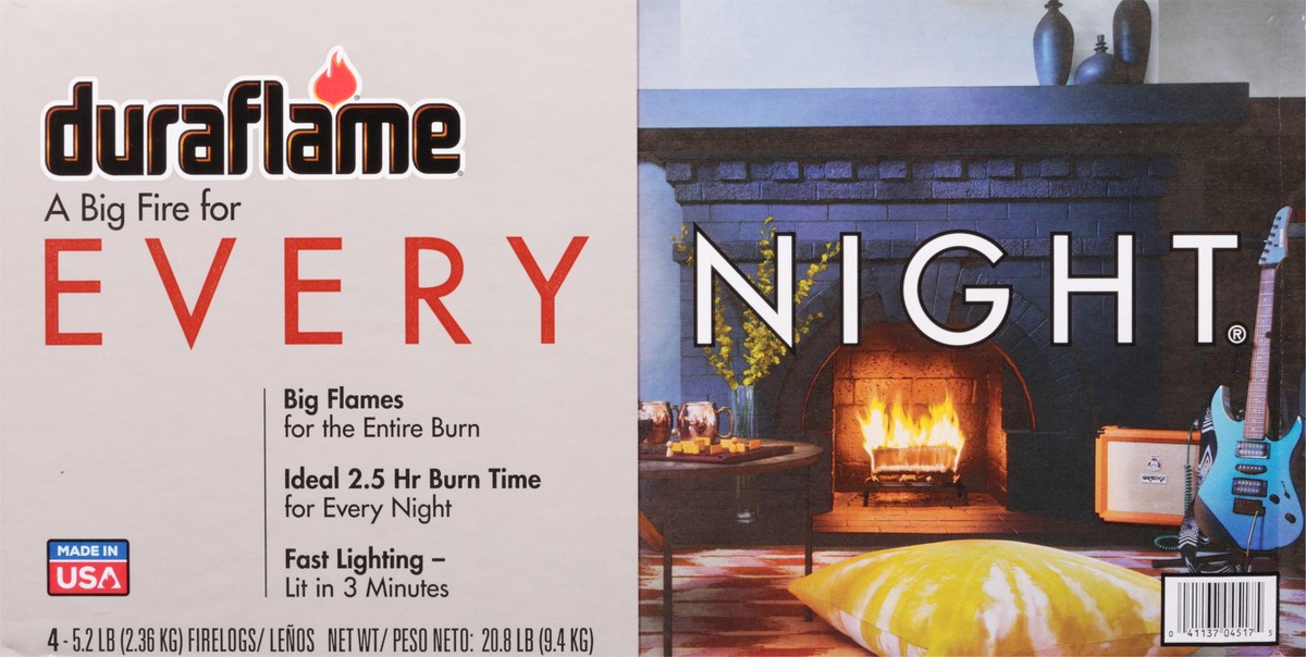 slide 4 of 9, Duraflame Every Night Fire Logs, 4 ct