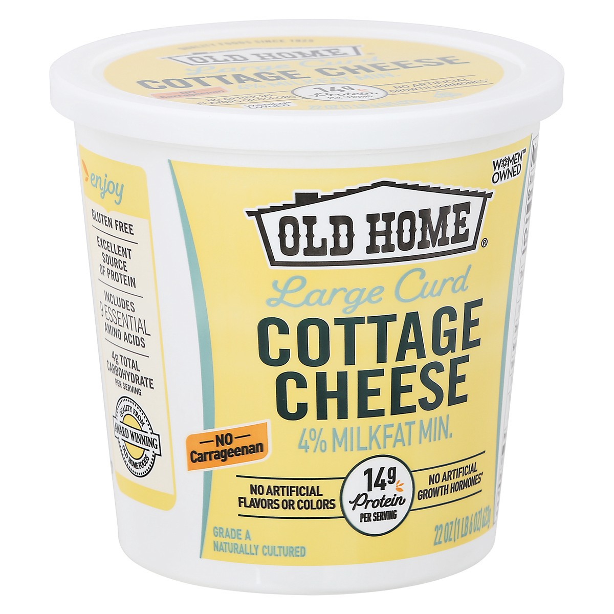 slide 5 of 9, Old Home Large Curd Cottage Cheese - 22 oz, 