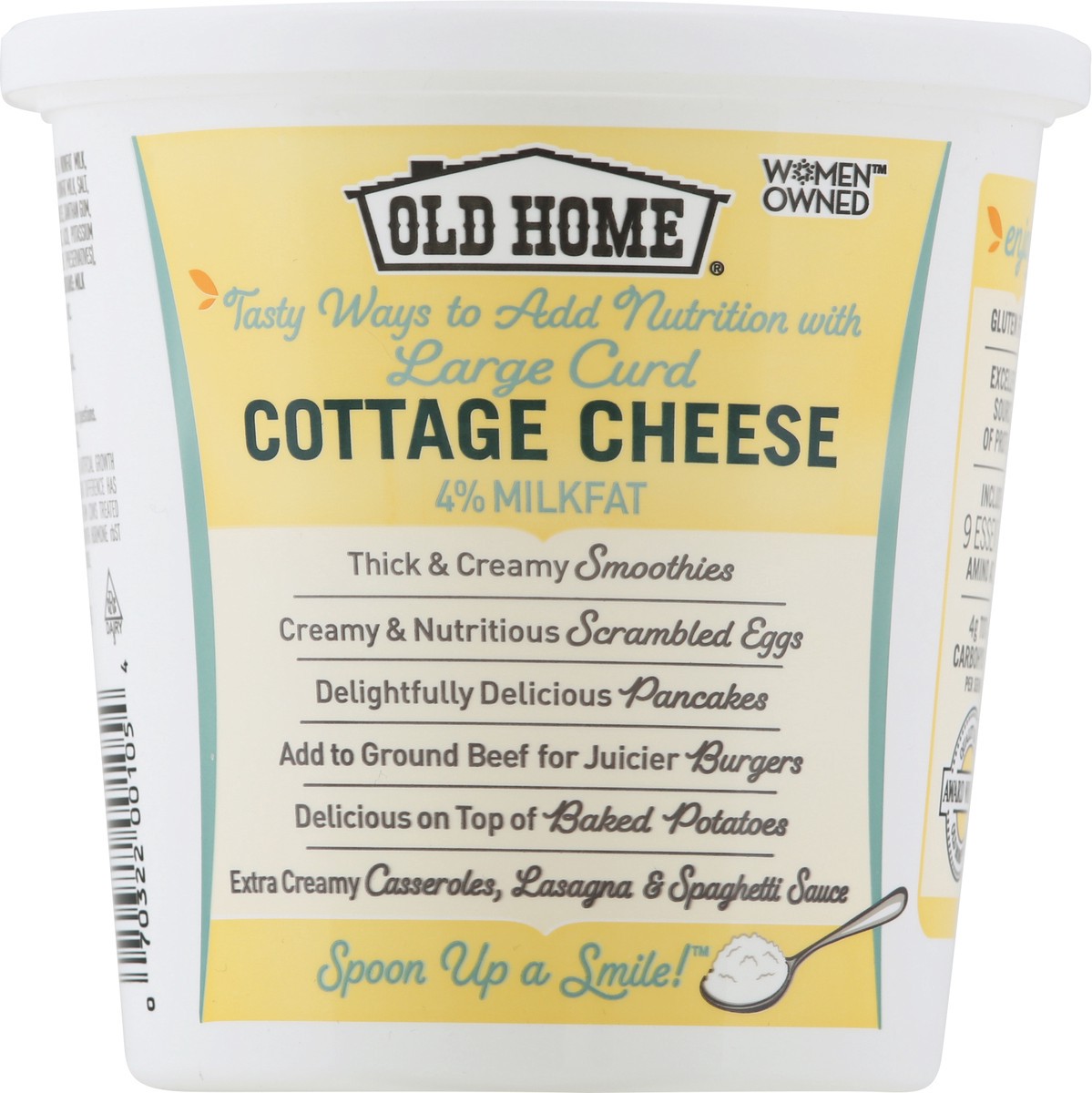 slide 2 of 9, Old Home Large Curd Cottage Cheese - 22 oz, 