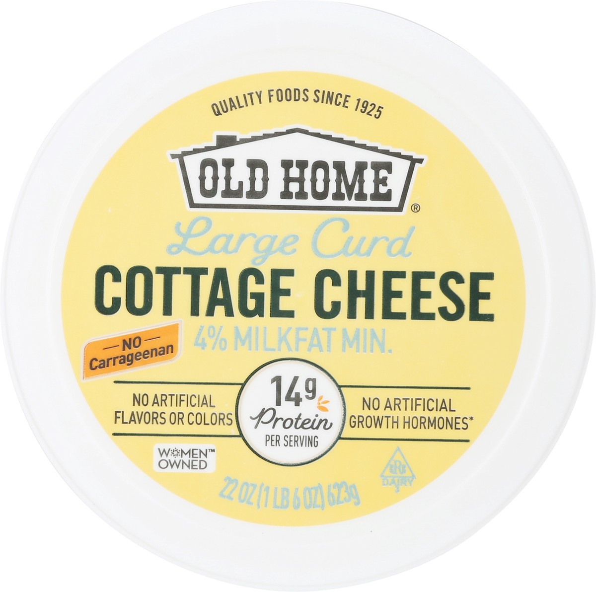 slide 4 of 9, Old Home Large Curd Cottage Cheese - 22 oz, 