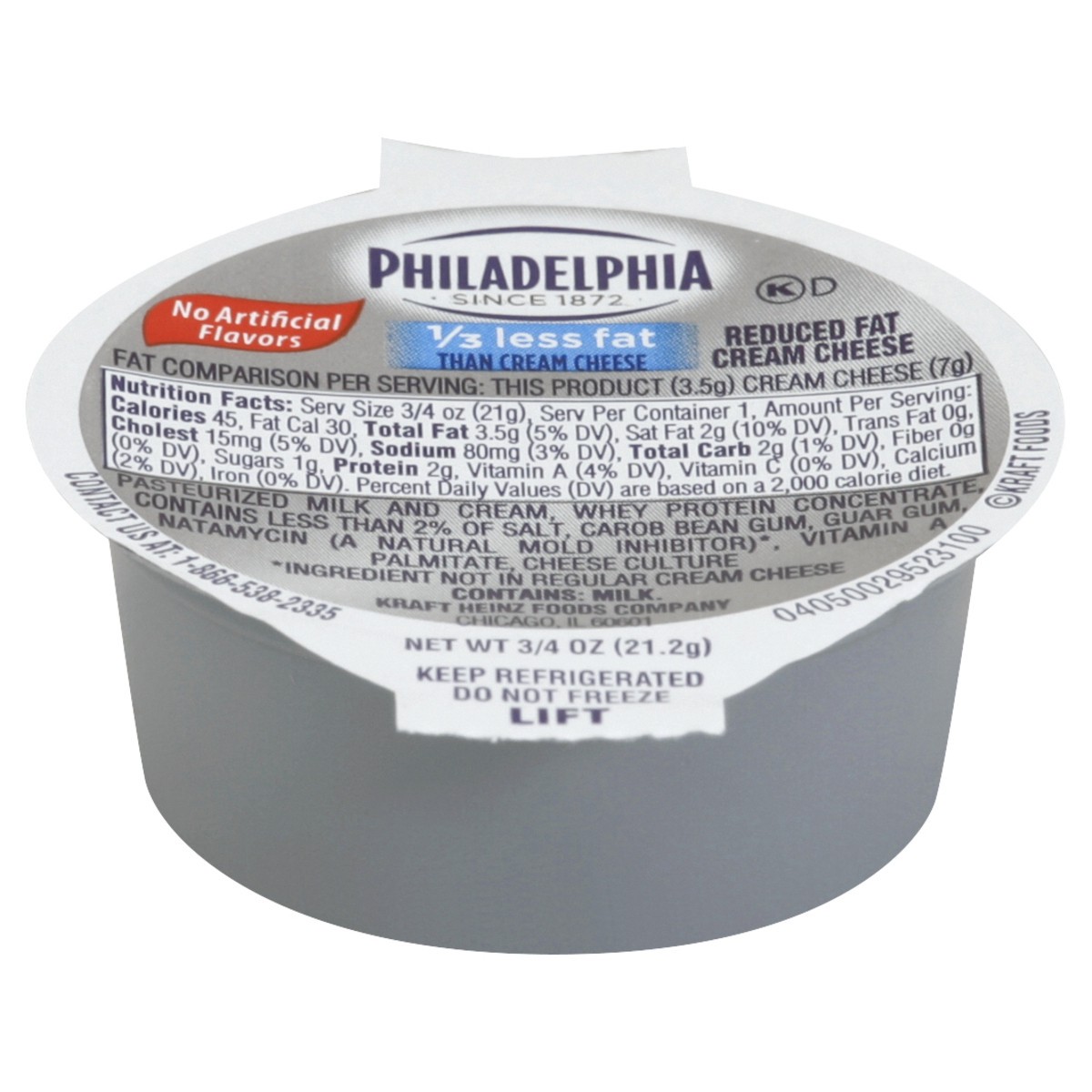 slide 3 of 4, Philadelphia Cream Cheese 100 ea, 100 ct