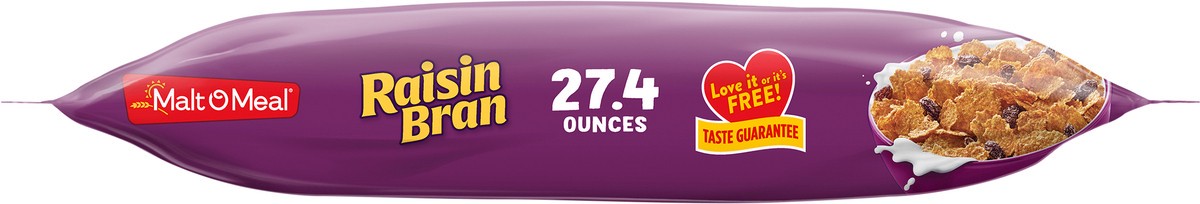 slide 2 of 7, Malt-O-Meal Raisin Bran Cereal, Family Size Breakfast Cereal, 27.4 OZ Bag, 27.40 oz