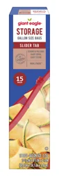 GE Slider Storage Bags, Gallon Size, 15 ct