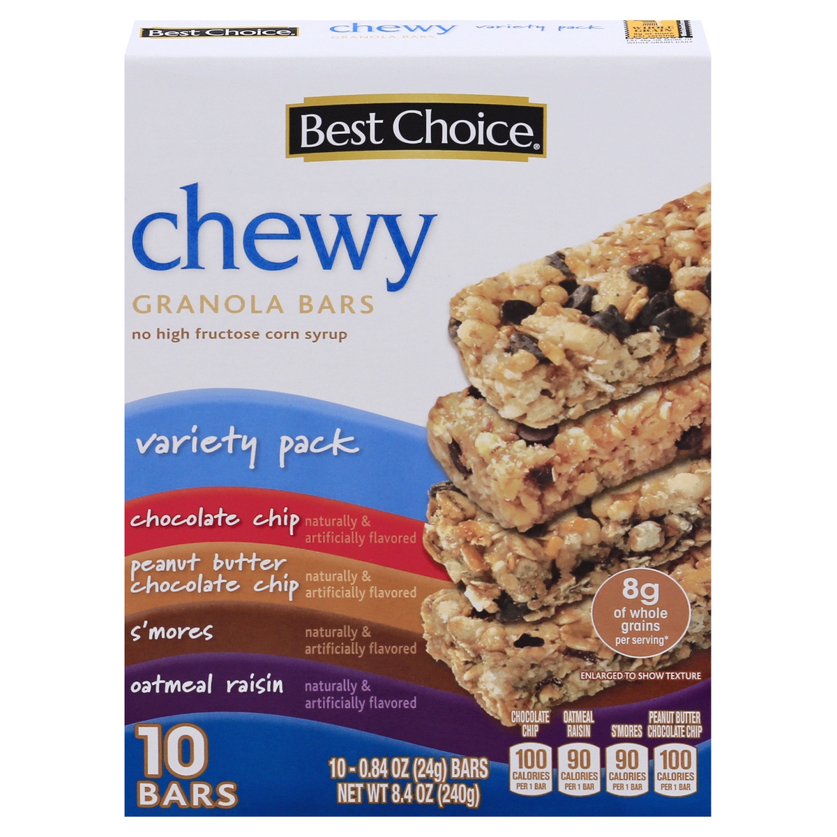 slide 1 of 1, Best Choice Chewy Granola Bars Variety Pack, 10 ct