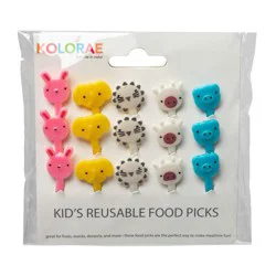 Kolorae Kids Reusable Food Picks - Animals