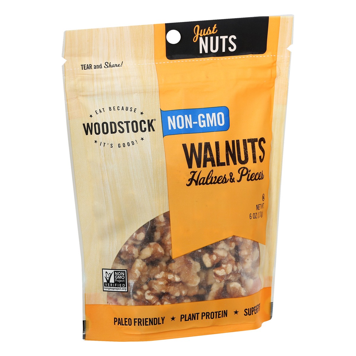 slide 4 of 12, Woodstock Walnuts 6 oz, 6 oz