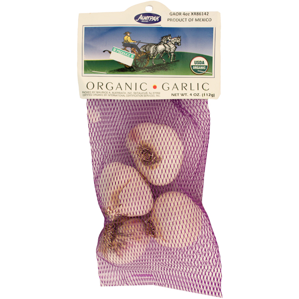slide 1 of 1, AuerPAK Organic Garlic, 4 oz