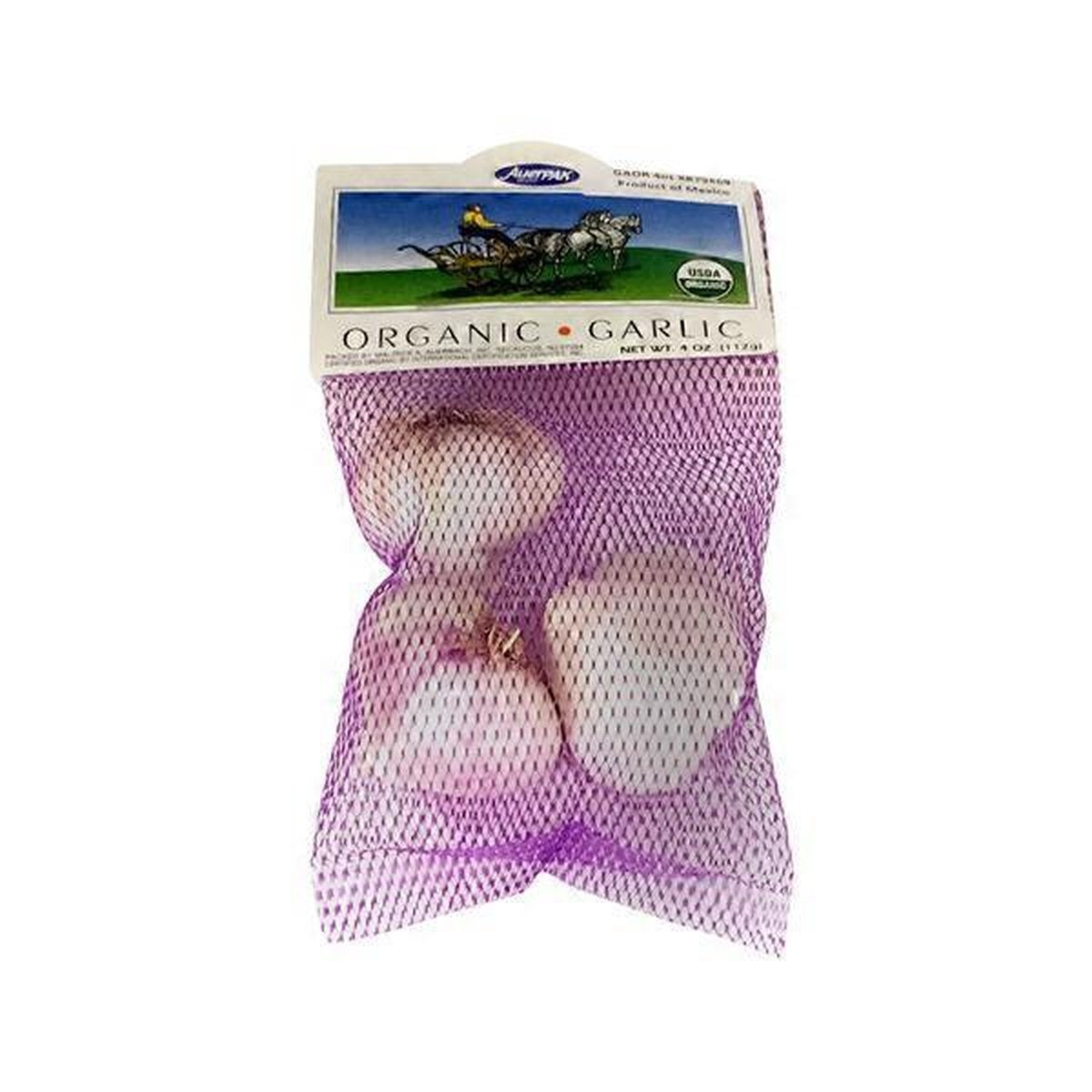 slide 1 of 1, AuerPAK Organic Garlic, 4 oz