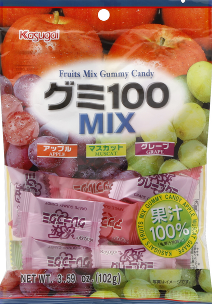 slide 1 of 1, Kasugai Fruits Mix Gummy Candy, 3.59 oz