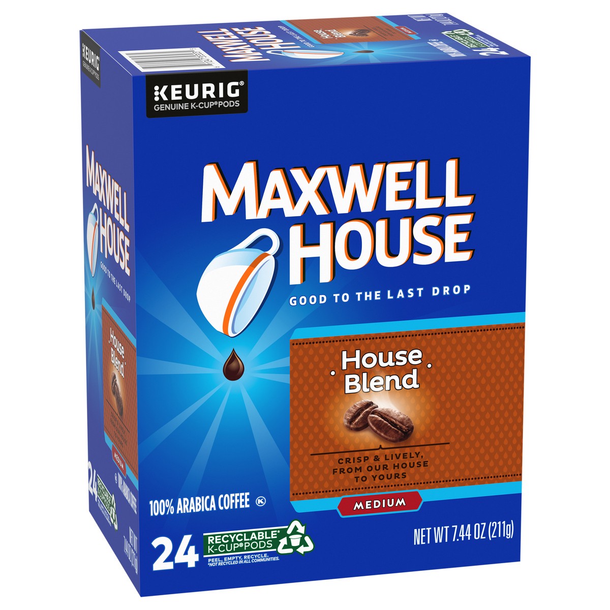 slide 11 of 11, Maxwell House K-Cup Pods Medium House Blend Coffee - 24 ct, 24 ct