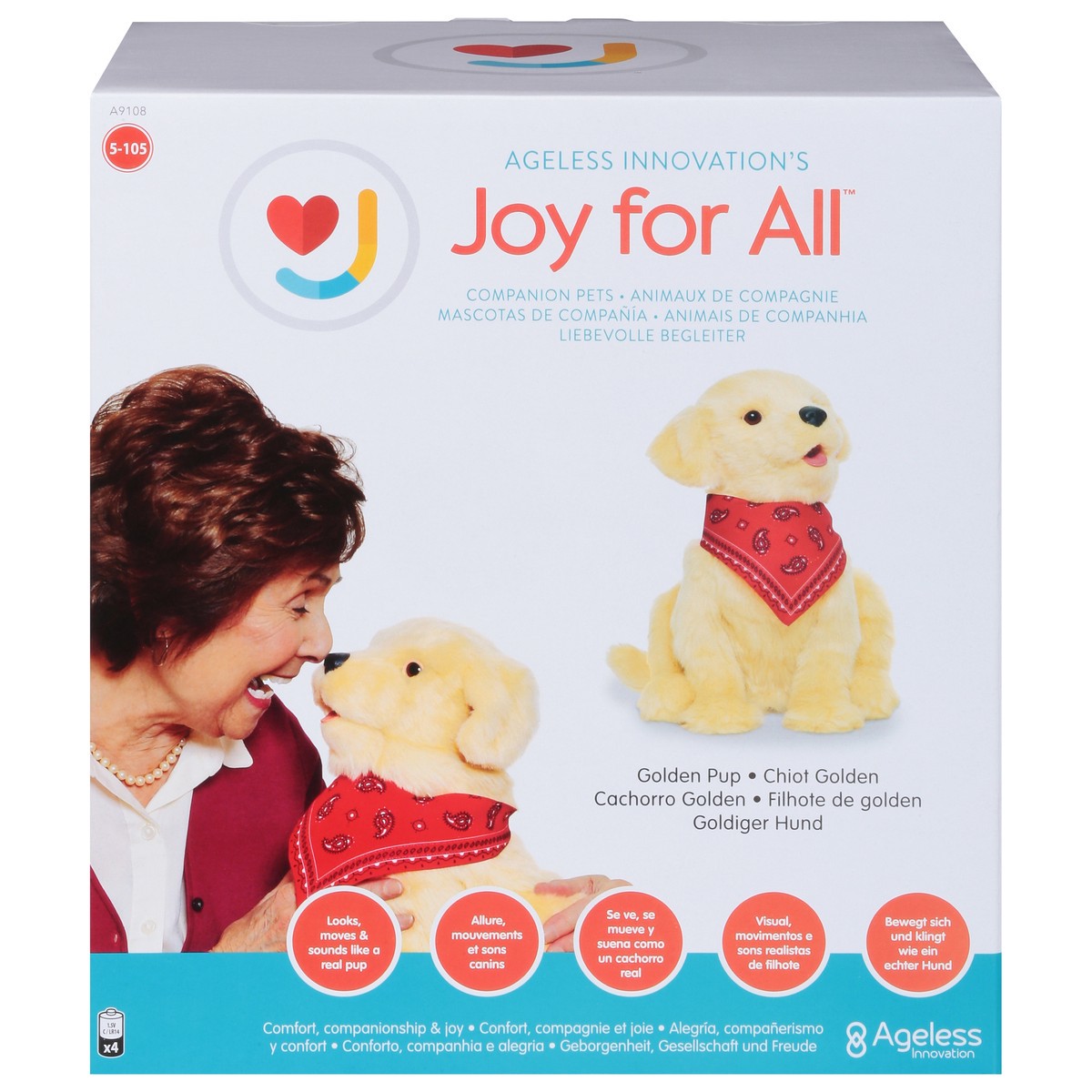 slide 7 of 13, Joy For All Golden Pup Companion Pets 1 ea, 1 ct