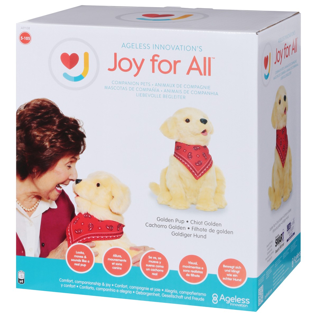 slide 4 of 13, Joy For All Golden Pup Companion Pets 1 ea, 1 ct