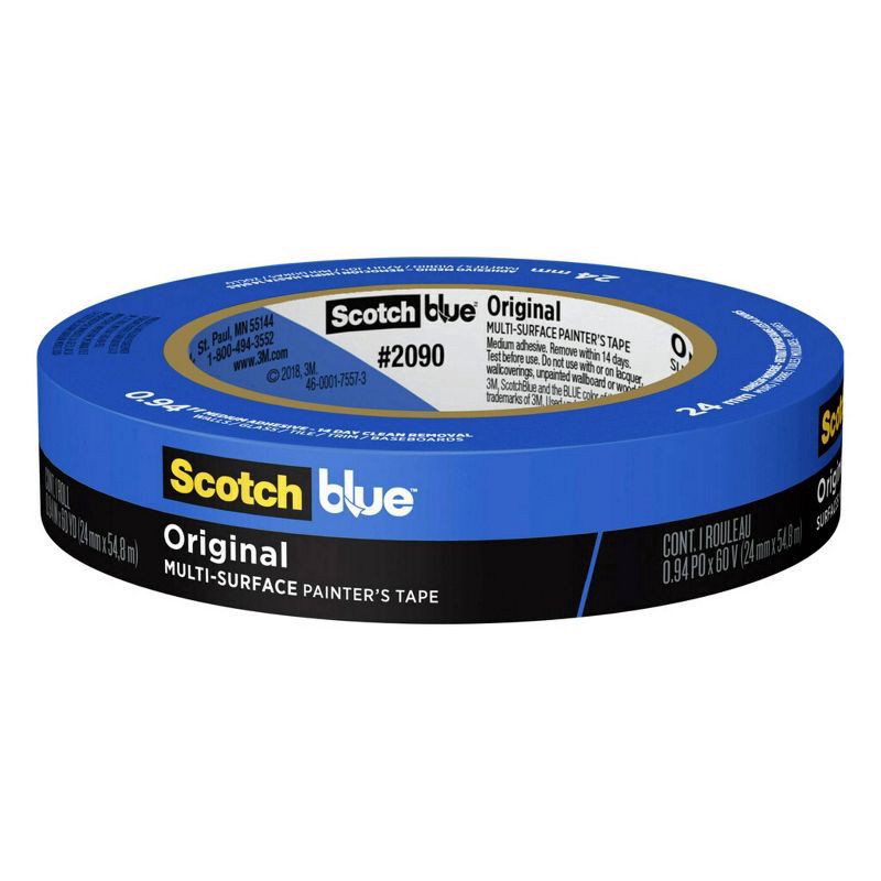 slide 1 of 10, Scotch Blue Multi-Surface Painter's Tape .94" x 60yd, 60 yd