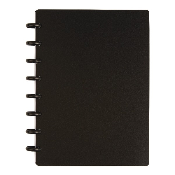 slide 1 of 1, TUL Custom Note-Taking System Discbound Notebook, Junior Size, Poly Cover, Black, 1 ct