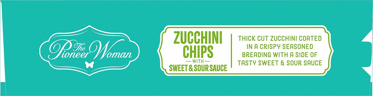 slide 4 of 10, The Pioneer Woman Zucchini Chips with Sweet & Sour Sauce Frozen Snacks, 15 oz Box, 15 oz