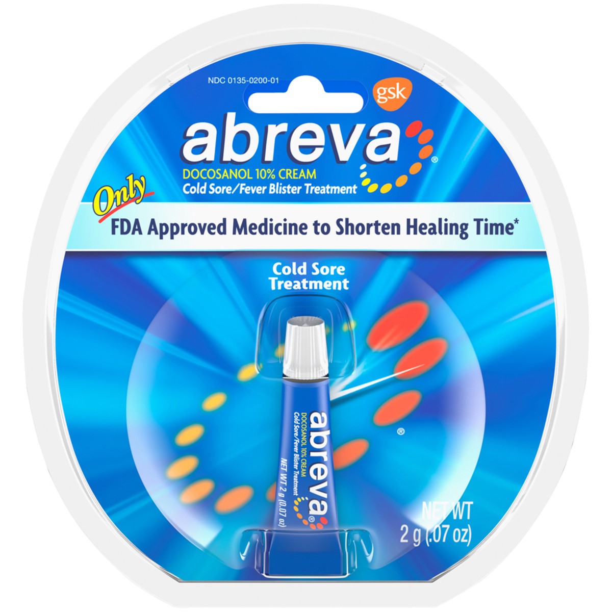 slide 1 of 11, Abreva 10% Docosanol Cold Sore Treatment, Treats Your Fever Blister in 2.5 Days - 0.07 oz Tube, 0.07 oz