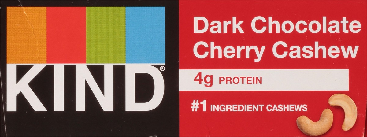 slide 4 of 9, KIND Dark Chocolate Cherry Cashew Bars Wrapper 1 - 1.4 oz Bars, 12 ct