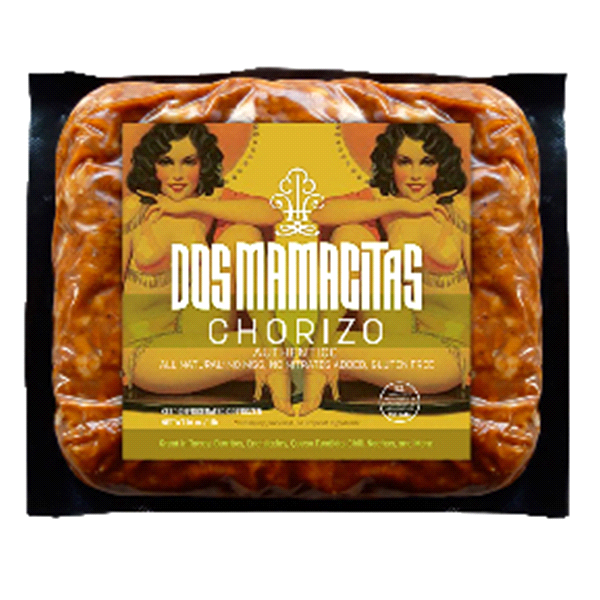 slide 1 of 1, Dos Mamacitas Ground Veal Chorizo Frozen, 16 oz