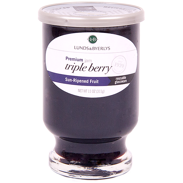 slide 1 of 1, L&B Triple Berry Jam, 11 oz