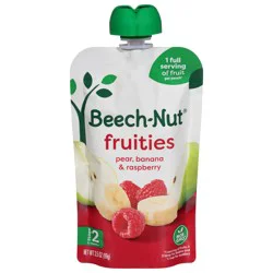 Beech-Nut Stage 2 (6+ Months) Pear, Banana & Raspberries Fruities 3.5 oz