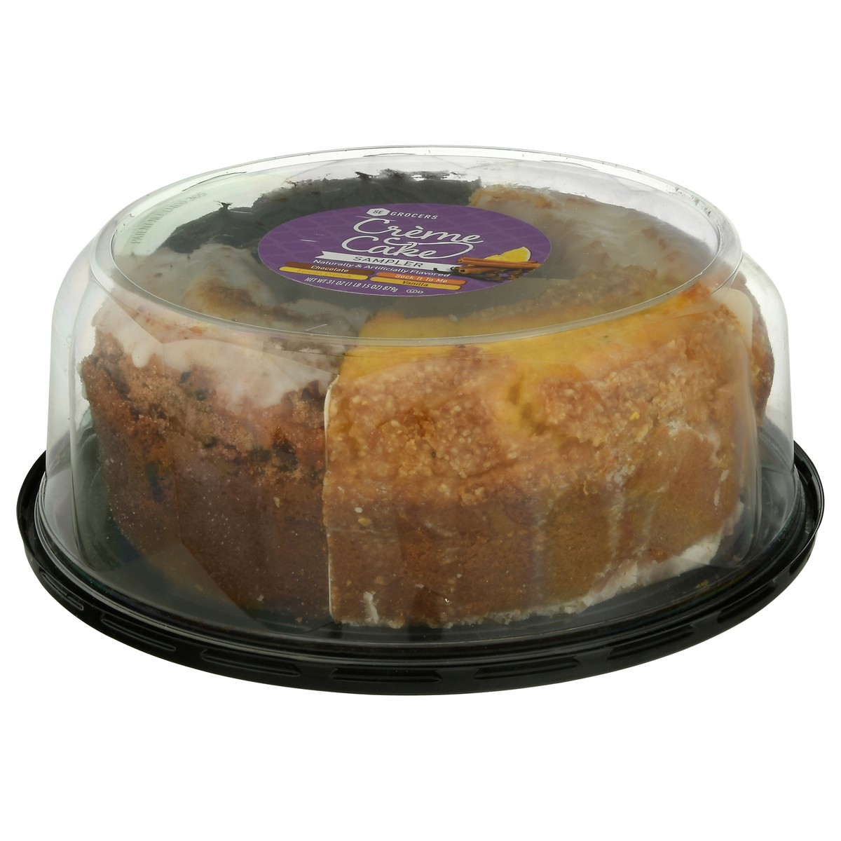 slide 3 of 13, Se Grocers Var Crm Cake Sampler, 31 oz