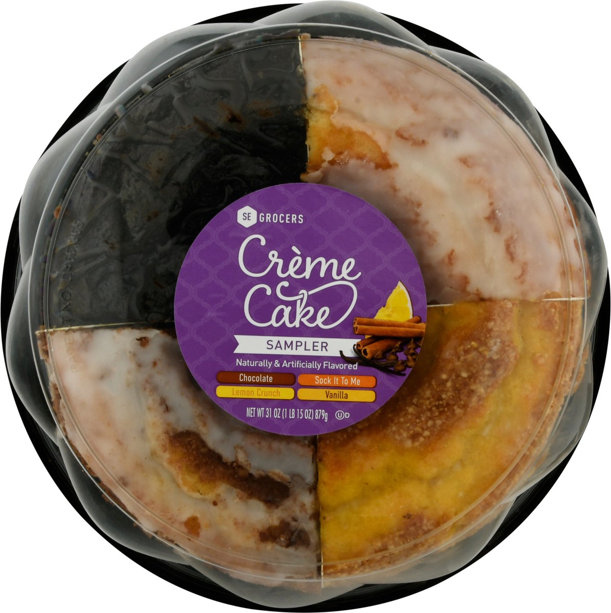 slide 10 of 13, Se Grocers Var Crm Cake Sampler, 31 oz