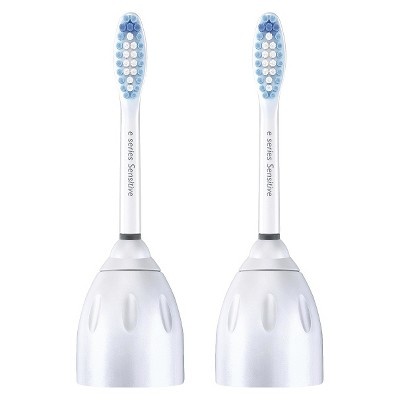 slide 1 of 7, Philips Sonicare HX7052/64 e-Series Sensitive Replacement Toothbrush Head, 2 ct