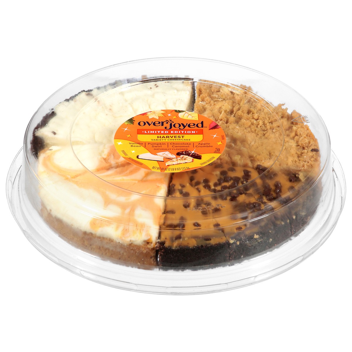 slide 3 of 4, Overjoyed Seasons Harvest Variety Cheesecake - 40 Oz, 40 oz
