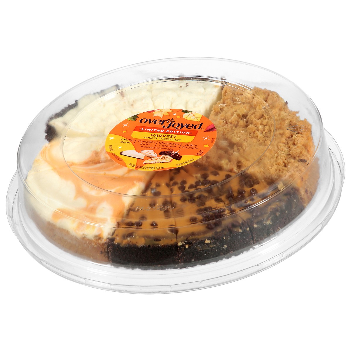 slide 2 of 4, Overjoyed Seasons Harvest Variety Cheesecake - 40 Oz, 40 oz