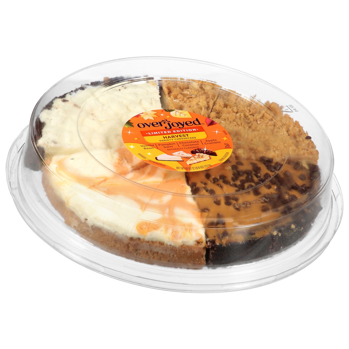 slide 4 of 4, Overjoyed Seasons Harvest Variety Cheesecake - 40 Oz, 40 oz