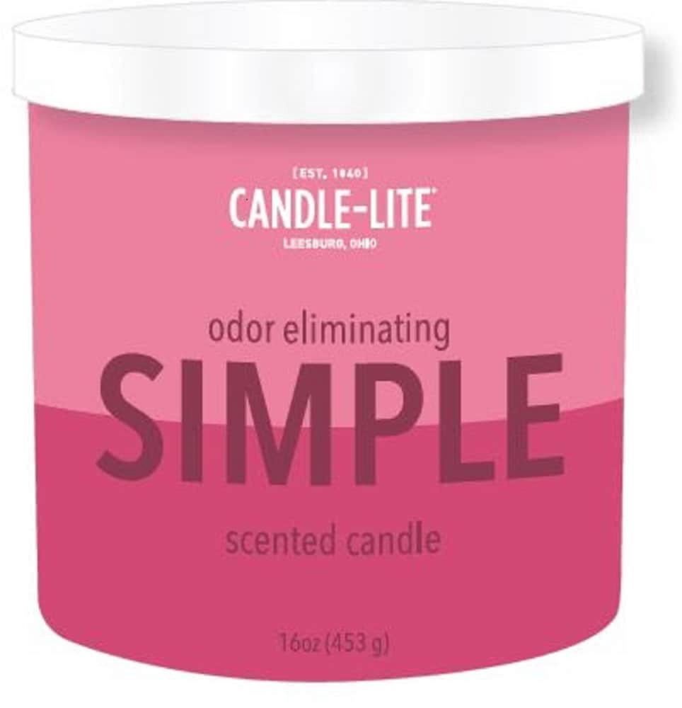 slide 1 of 1, Pure Simple Jasmine + Amberwood Candle 1 ea, 1 ct