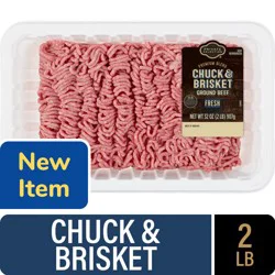 Private Selection Premium Blend Chuck and Brisket Ground Beef, 2 lb