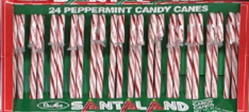 slide 1 of 1, Bobs Red White Mint Canes, 24 ct