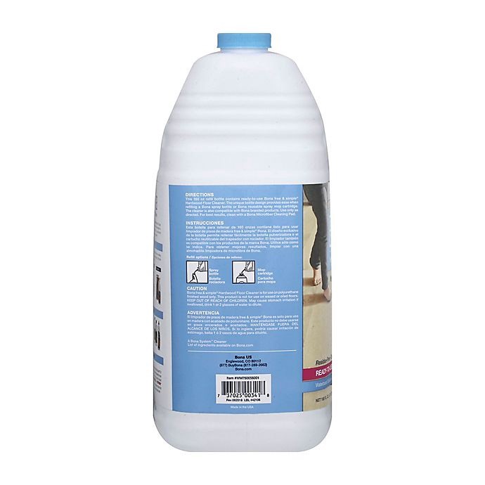 slide 2 of 11, Bona Free & Simple Hardwood Floor Cleaner - Refill, 160 oz