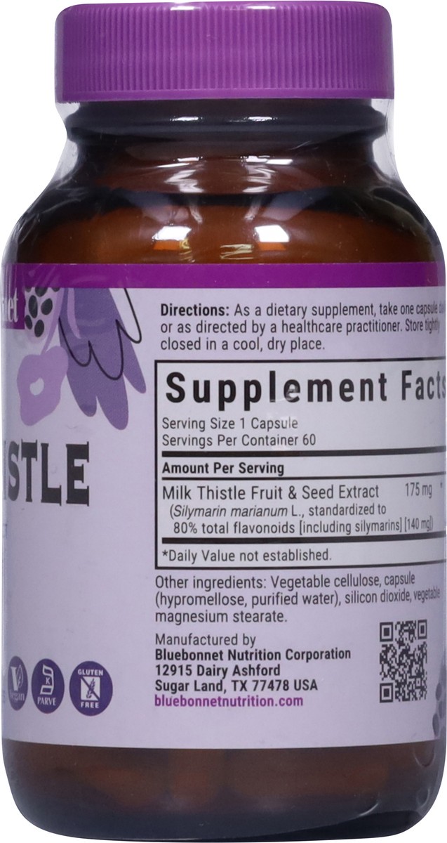slide 4 of 13, Bluebonnet Nutrition Milk Thistle 60 Capsules, 60 ct