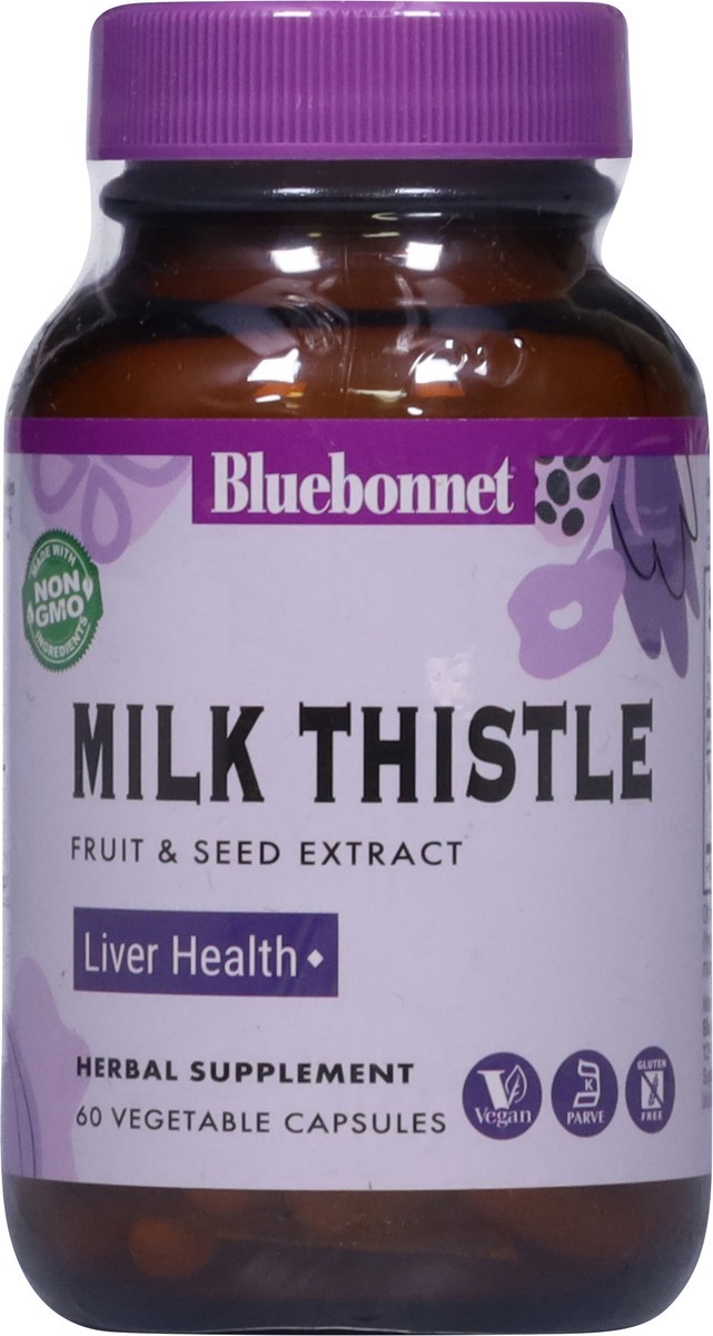 slide 3 of 13, Bluebonnet Nutrition Milk Thistle 60 Capsules, 60 ct