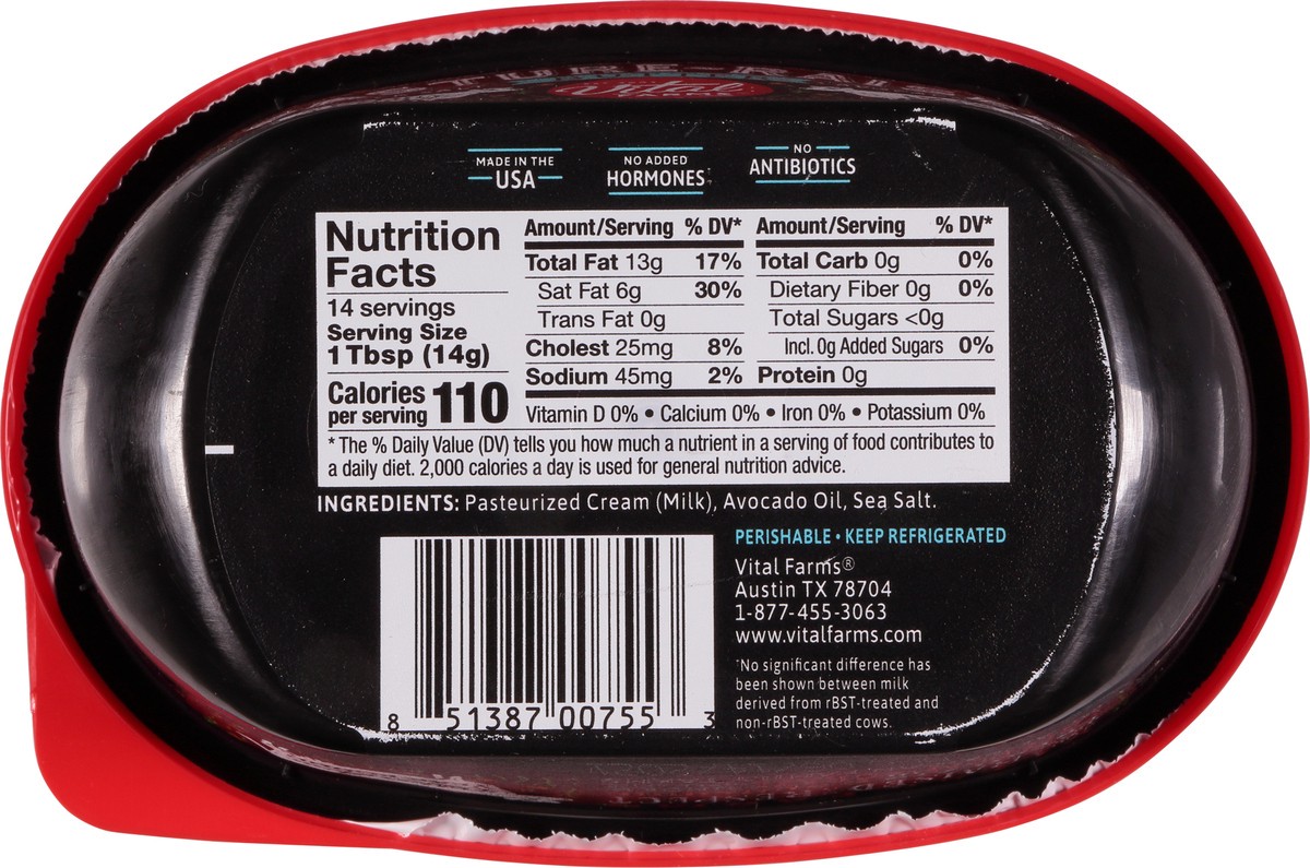 slide 4 of 9, Vital Farms Butter Spread With Avacado Oil, 7 oz