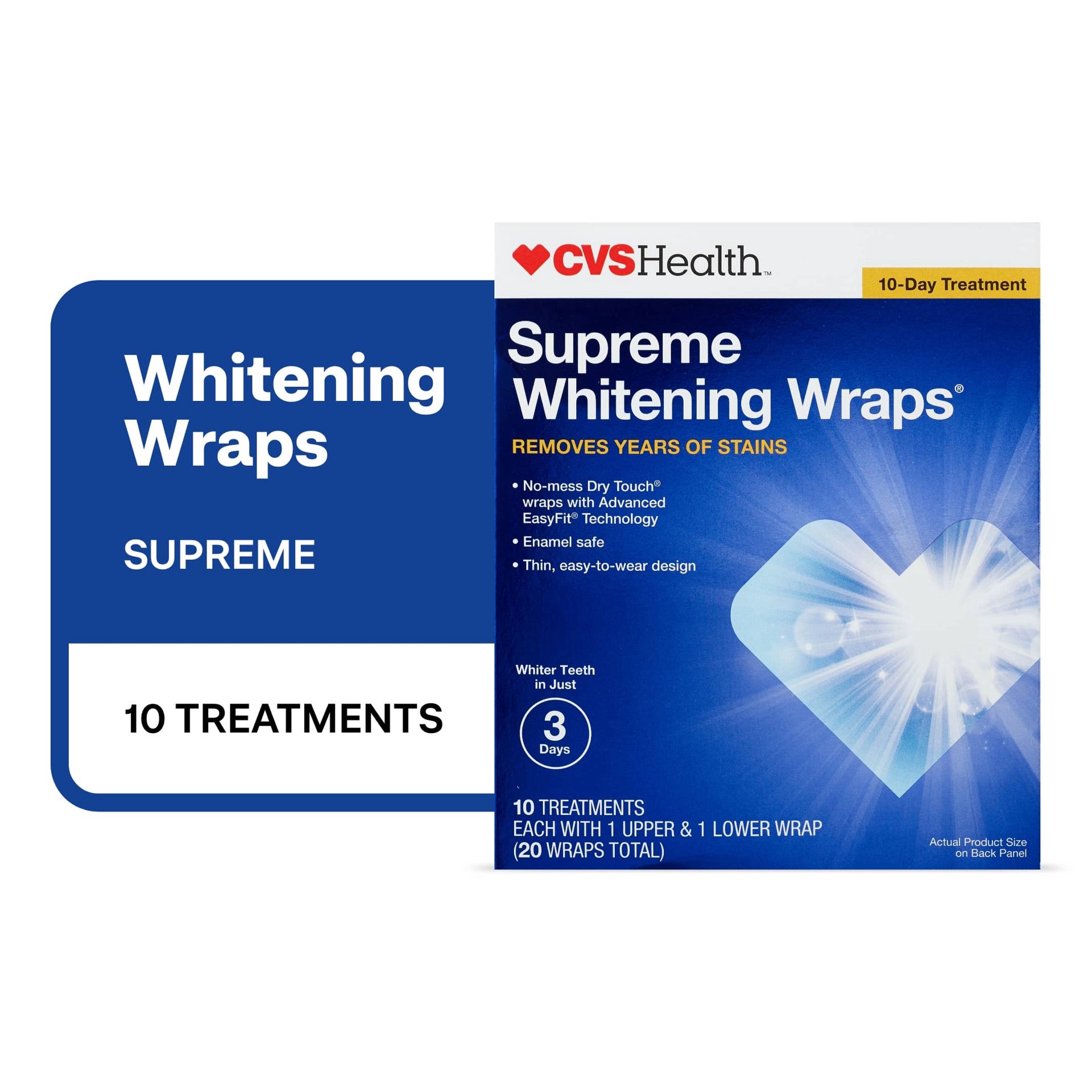 slide 1 of 1, CVS Health Supreme Whitening Wraps, 20Ct, 20 ct