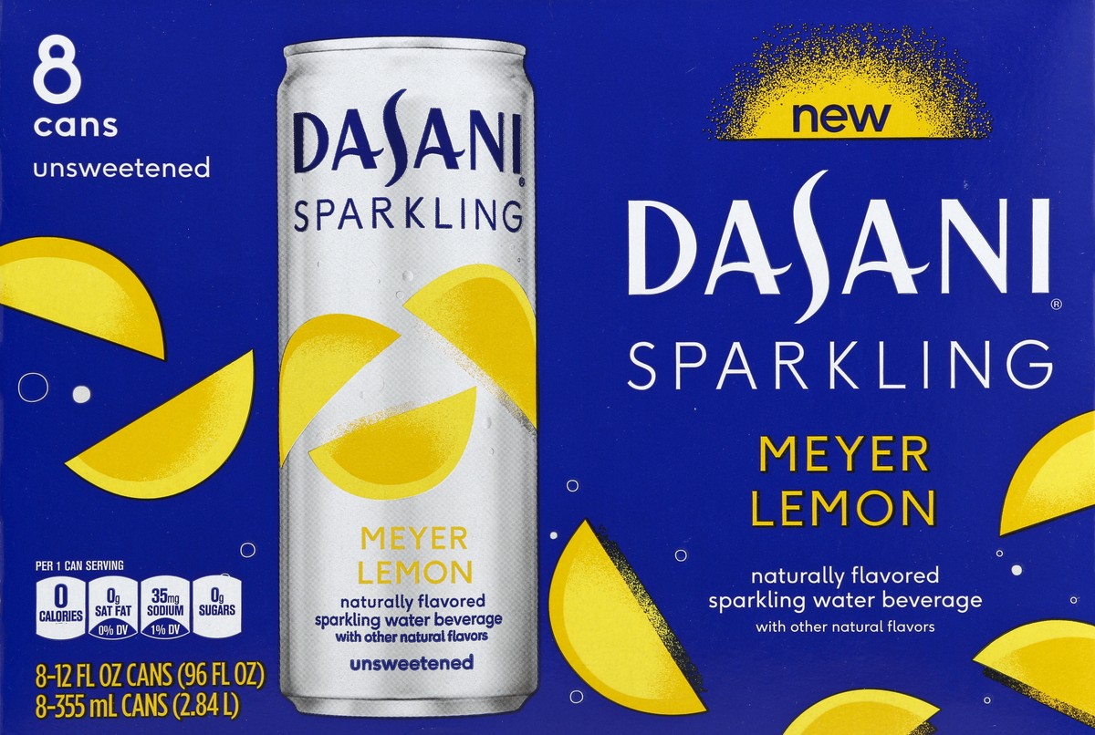 slide 6 of 6, Dasani Lemon Sparkling Water, 8 ct; 12 fl oz