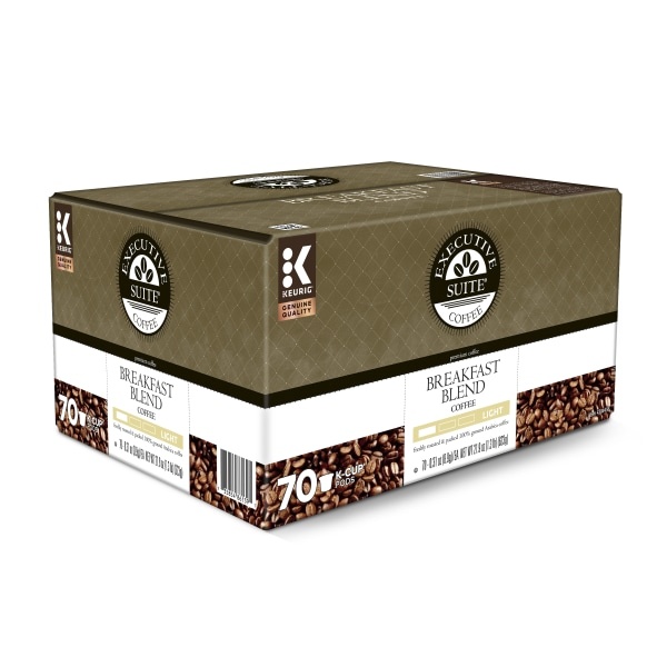 slide 1 of 4, Executive Suite Breakfast Blend Coffee Keurig K-Cup Pods, Box Of - 70 ct, 70 ct