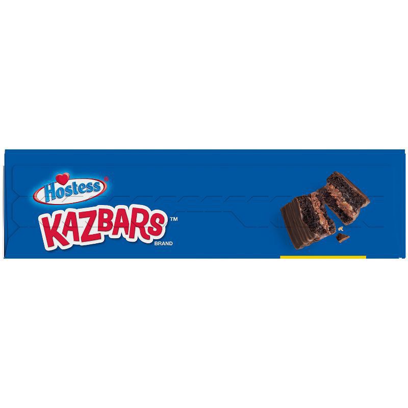 slide 10 of 10, HOSTESS Chocolate KAZBARS Creamy and Crunchy Layer Bar, Individually Wrapped, Grab and Go, 8 Count 10 oz, 10 oz