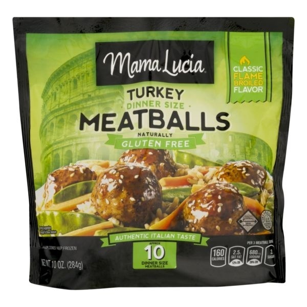 slide 1 of 8, Mama Lucia Turkey Meatballs, 10 oz