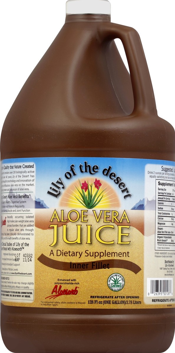 slide 4 of 4, Lily of the Desert Aloe Vera Juice 128 oz, 1 gal