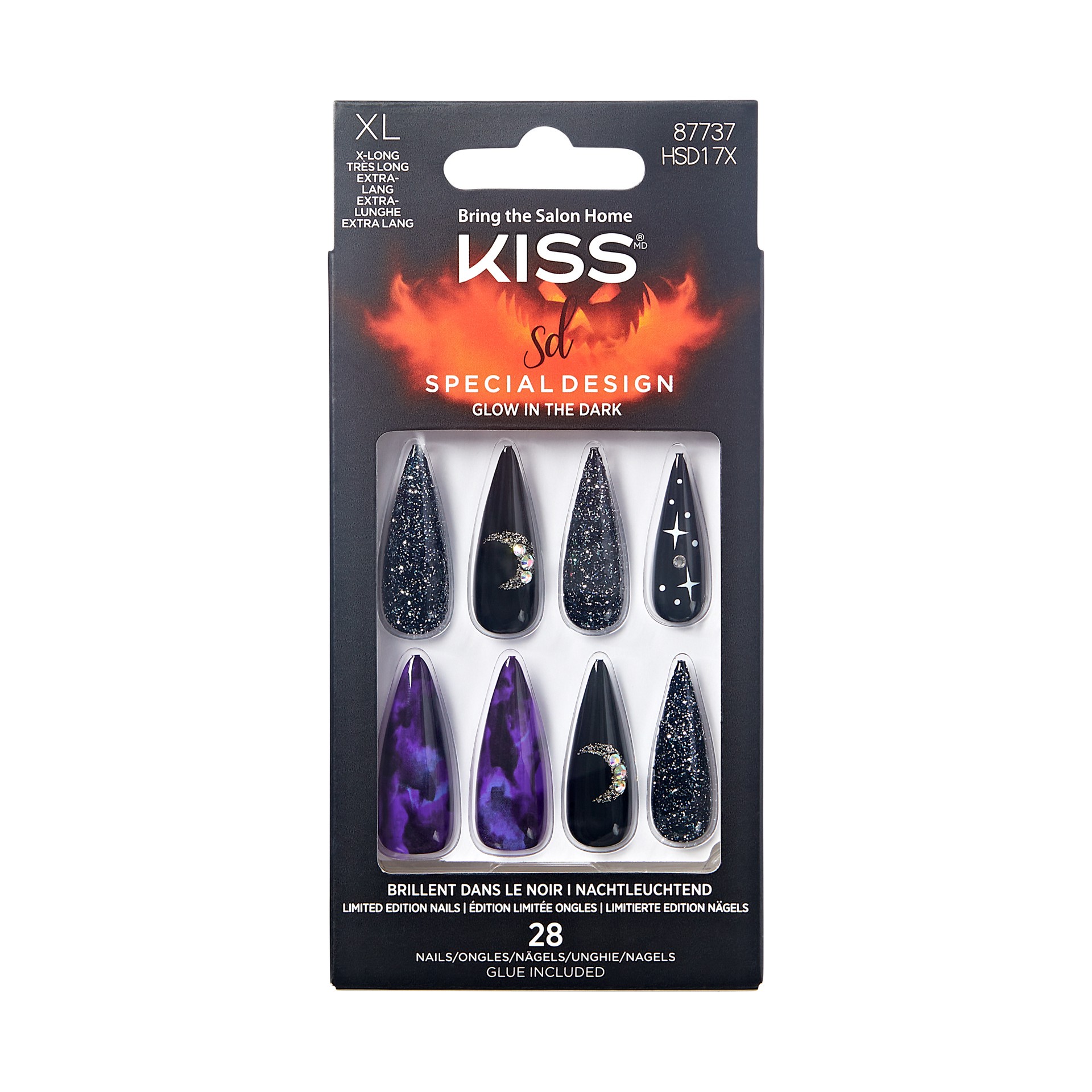 slide 1 of 5, KISS Halloween Special Design Nails, ‘Trick or Treat'', 28 Count, 31 pc