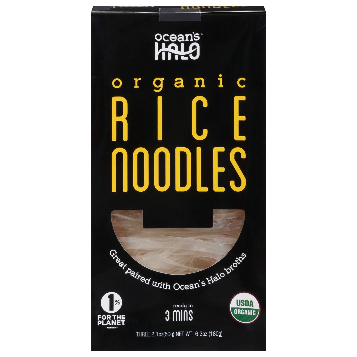 slide 1 of 1, Ocean's Halo Organic Noodle Rice, 6.3 oz