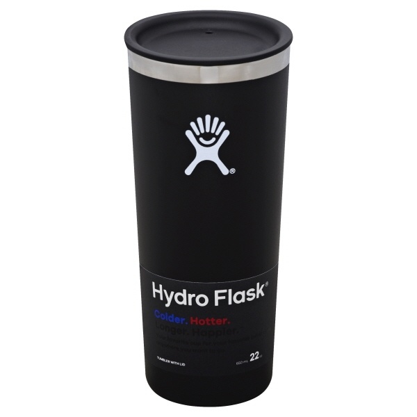 slide 1 of 1, Hydro Flask Tumbler Black, 22 oz